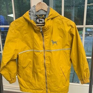 The Black Dog Bright Yellow Kids Raincoat